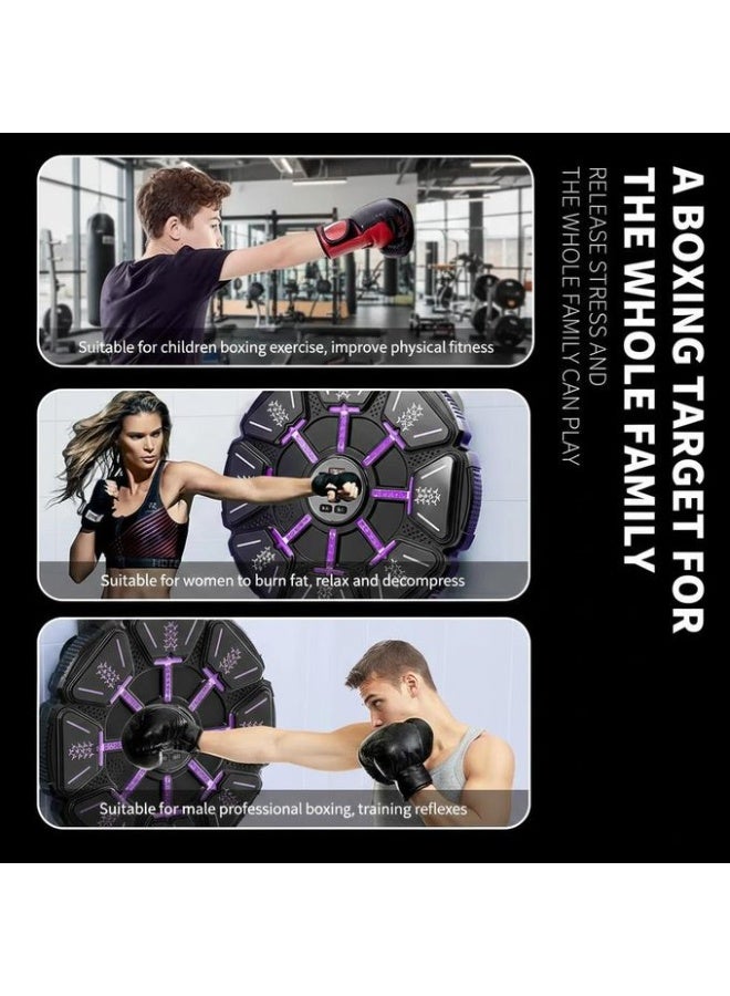 جهاز ملاكمة ذكي تفاعلي – جدار ملاكمة مضيء مزود بتطبيق وقفازات، معدات لياقة بدنية عائلية، تمرين لتخفيف الضغط، نظام تدريب رد الفعل، حل رياضي منزلي مدمج - Image 4